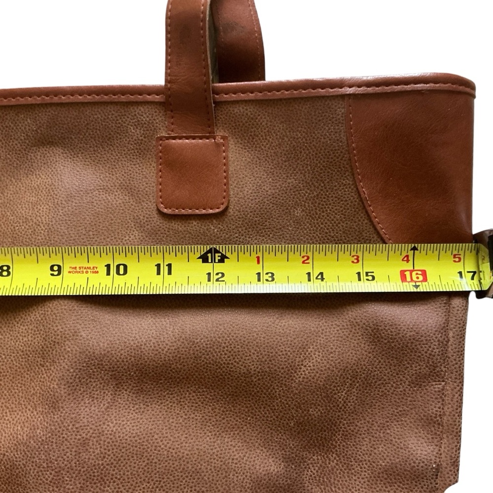 Dune London brown suede large handbag tote shopping bag - Picture 6 of 9